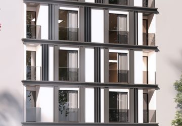 çelik apartmanı render